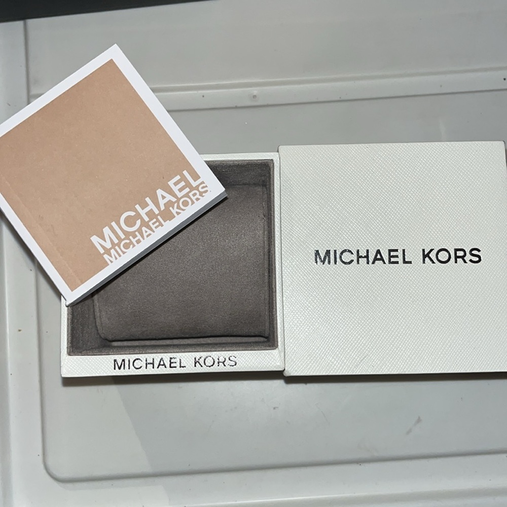 Michael Kors Watch box empty with watch pad & book